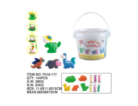 Mud & Play Clay Dinosaur Plus Small